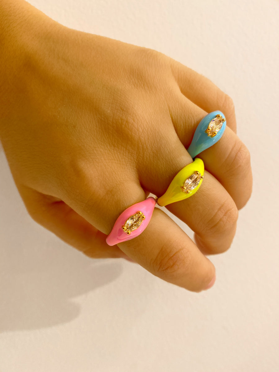 Cici Enamel Dome Ring