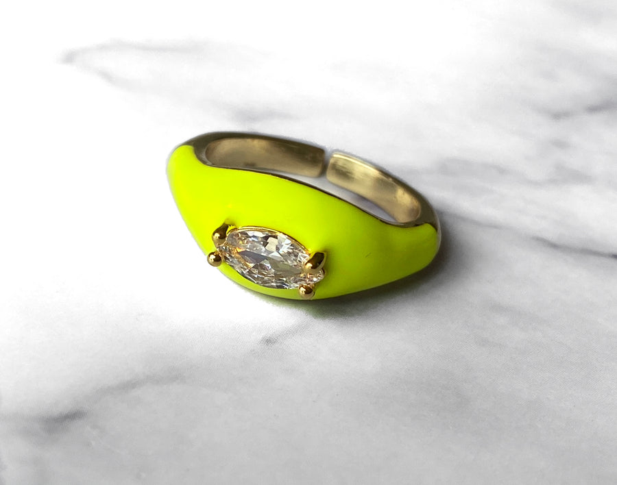 Cici Enamel Dome Ring